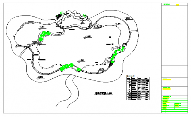 650x400 Swimming Pool Plan Design Drawing
