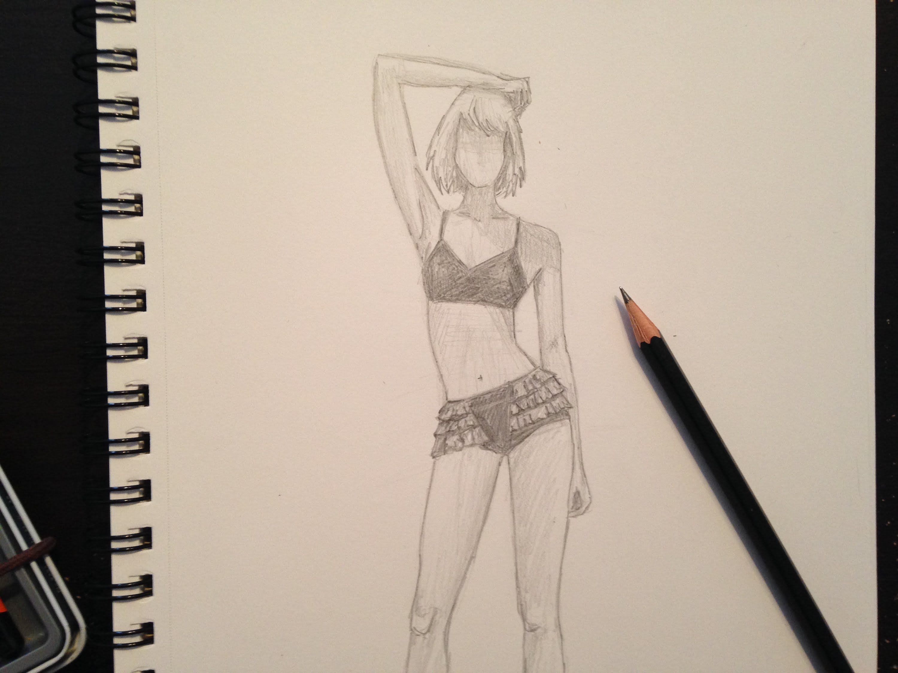 3000x2250 Speed Drawing Swimsuit Fashion Illustration