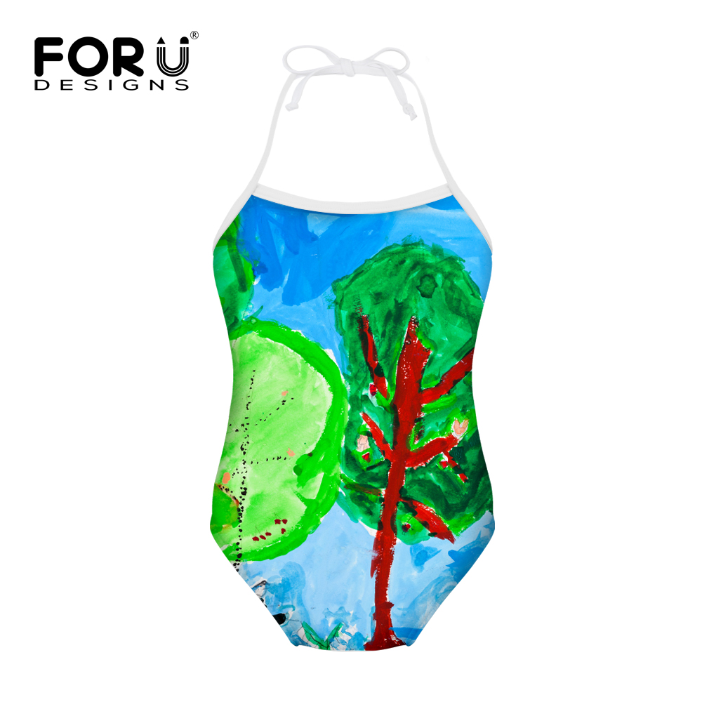 1000x1000 Summer Drawing Style Baby Girls Swimwear Kids Girls One Pieces