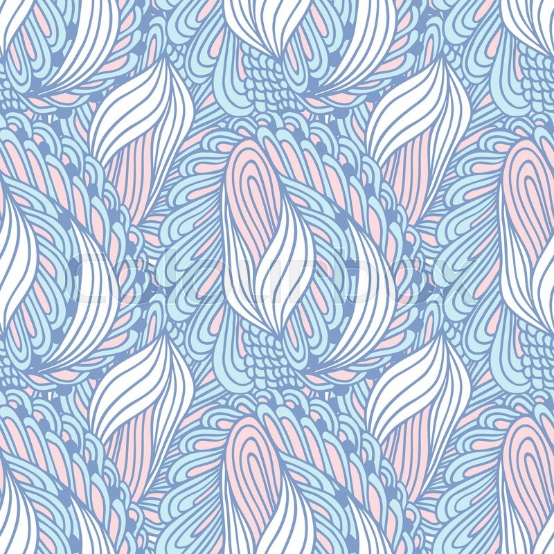 800x800 Hand Drawn Swirl Fashion Textile Seamless Pattern. Doodle Print