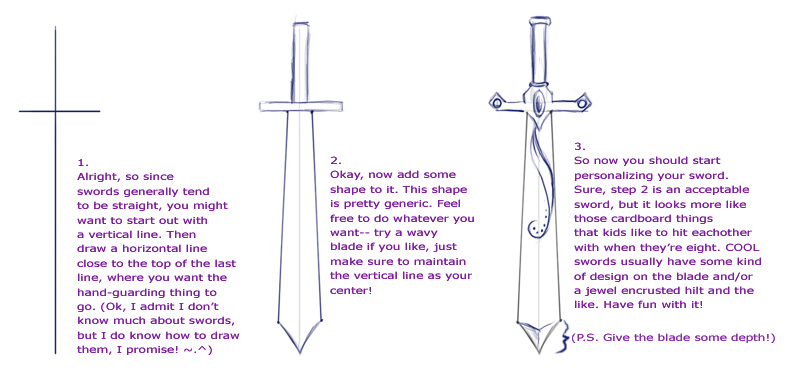787x370 Drawing Swords Tutorial Drawing Swords Tutorial By