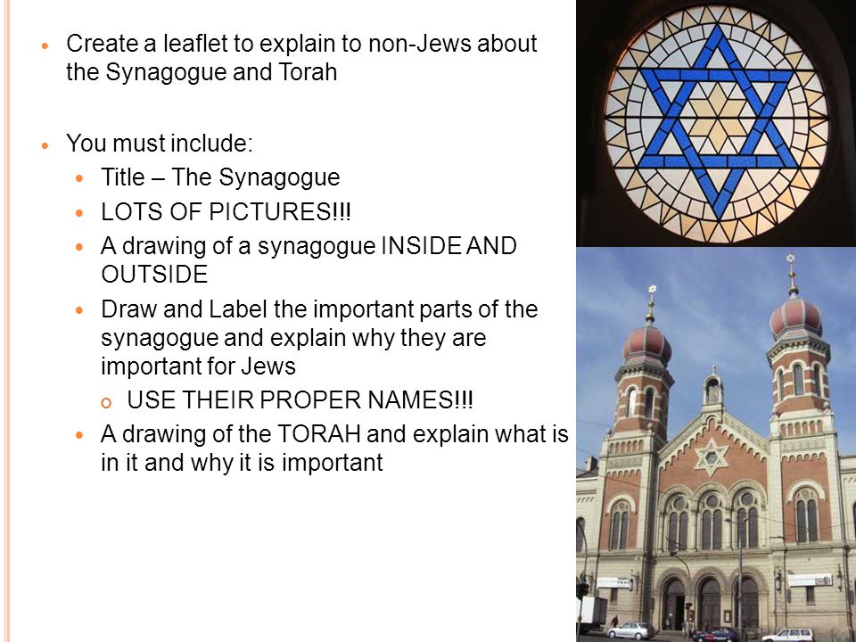 960x720 The Synagogue Starter Task What's Your Specialfavourite