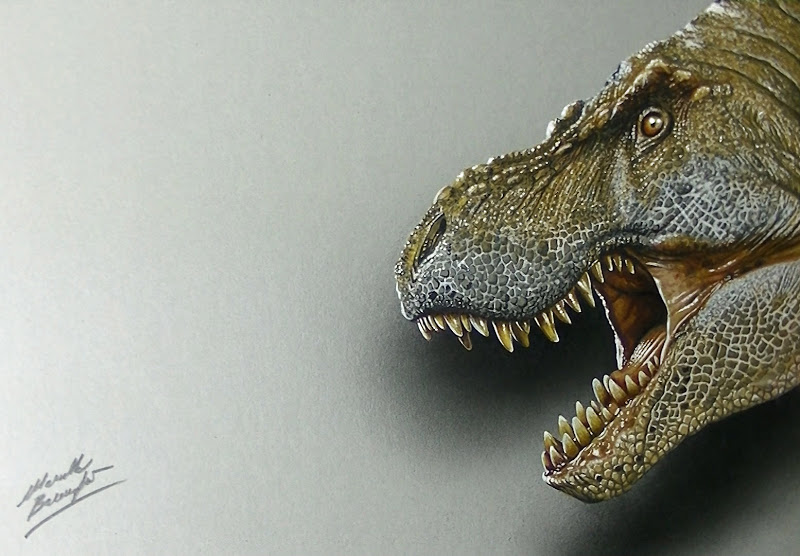 800x556 Scary T Rex Drawing