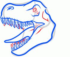 236x192 How To Draw A T Rex Head, Step By Step, Dinosaurs, Animals, Free