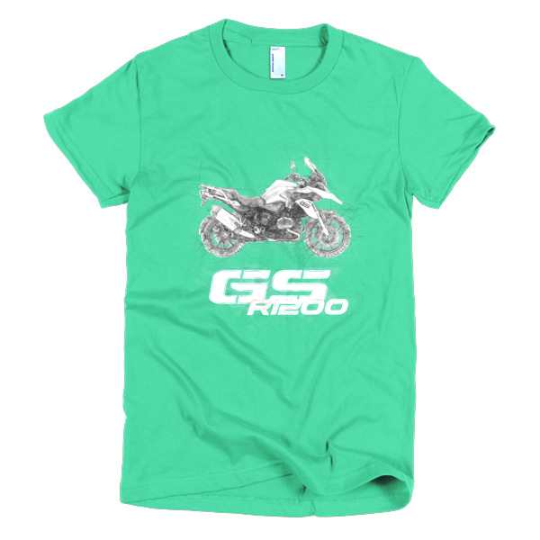 600x600 Passion R1200gs Drawing Short Sleeve Women's T Shirt Tee Moto.d