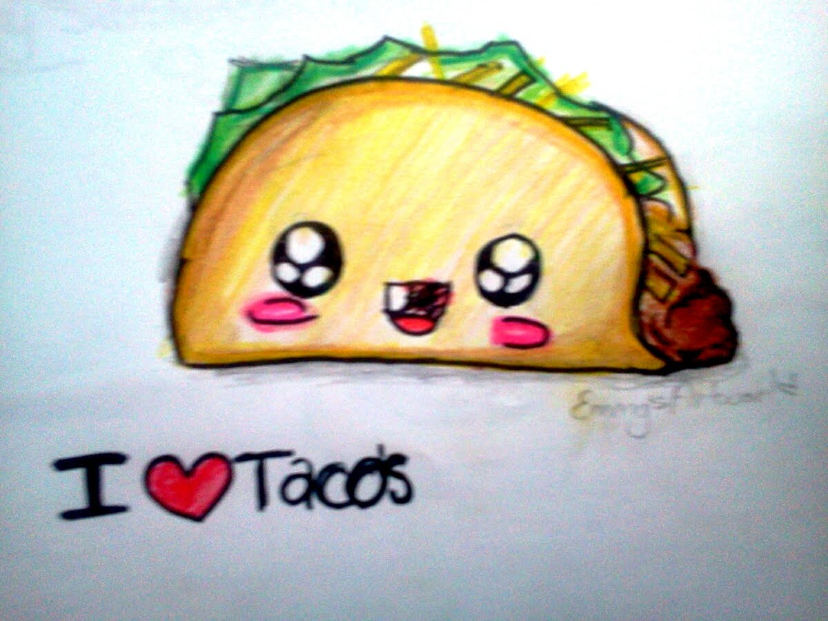 1200x900 How To Draw Kawaii Food~ Taco