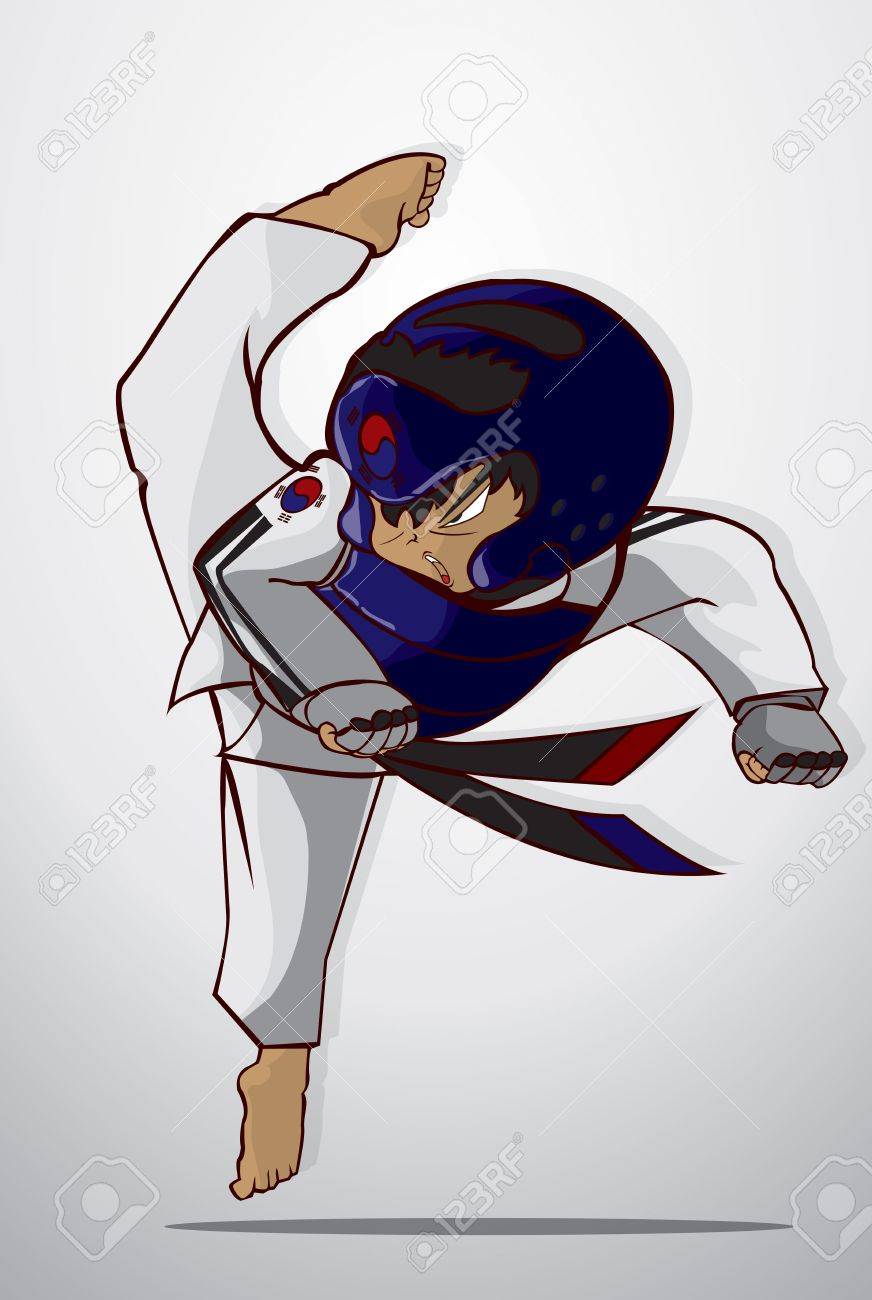 872x1300 Taekwondo Martial Art Royalty Free Cliparts, Vectors, And Stock