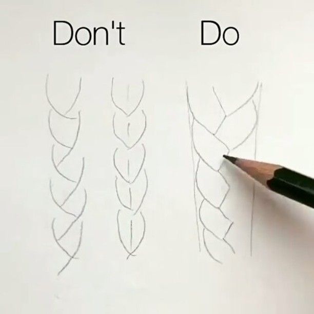 612x612 Arts Secret) En Instagram How To Draw Braids By