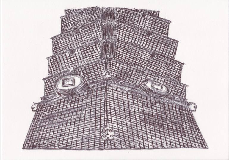 770x540 Saatchi Art Ballpen Taipei 101 Drawing By Ballpointpen Illustrator