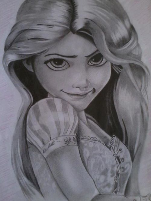 500x667 Rapunzel, Tangled. Draw Draw These Tangled Drawing