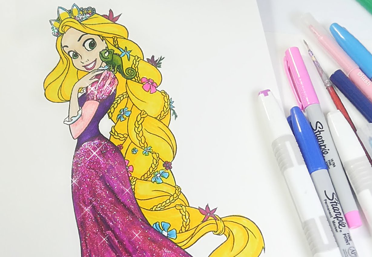 1229x848 Rapunzel Coloring Book Tangled Coloring Pages For Kids