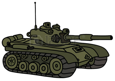 450x315 Hand Drawing Of A Funny Sand Tank Royalty Free Cliparts, Vectors