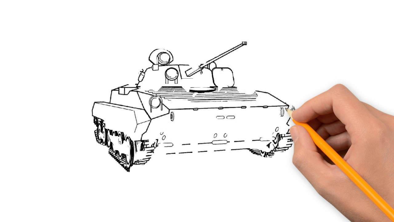 1280x720 Tanks Transport A Pencil To Draw Step By Step