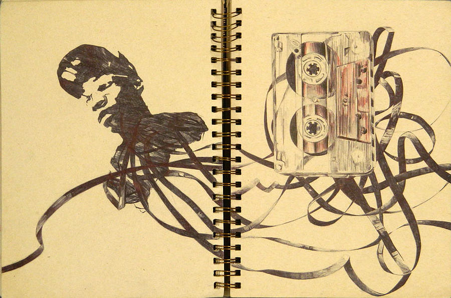 900x595 Tape Drawing By Markelle Abraham