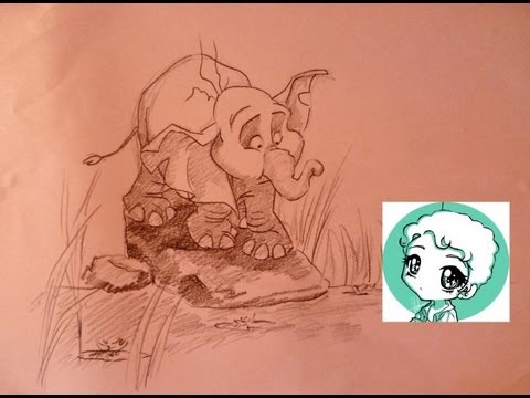 480x360 Drawing Baby Tantor (Tarzan)