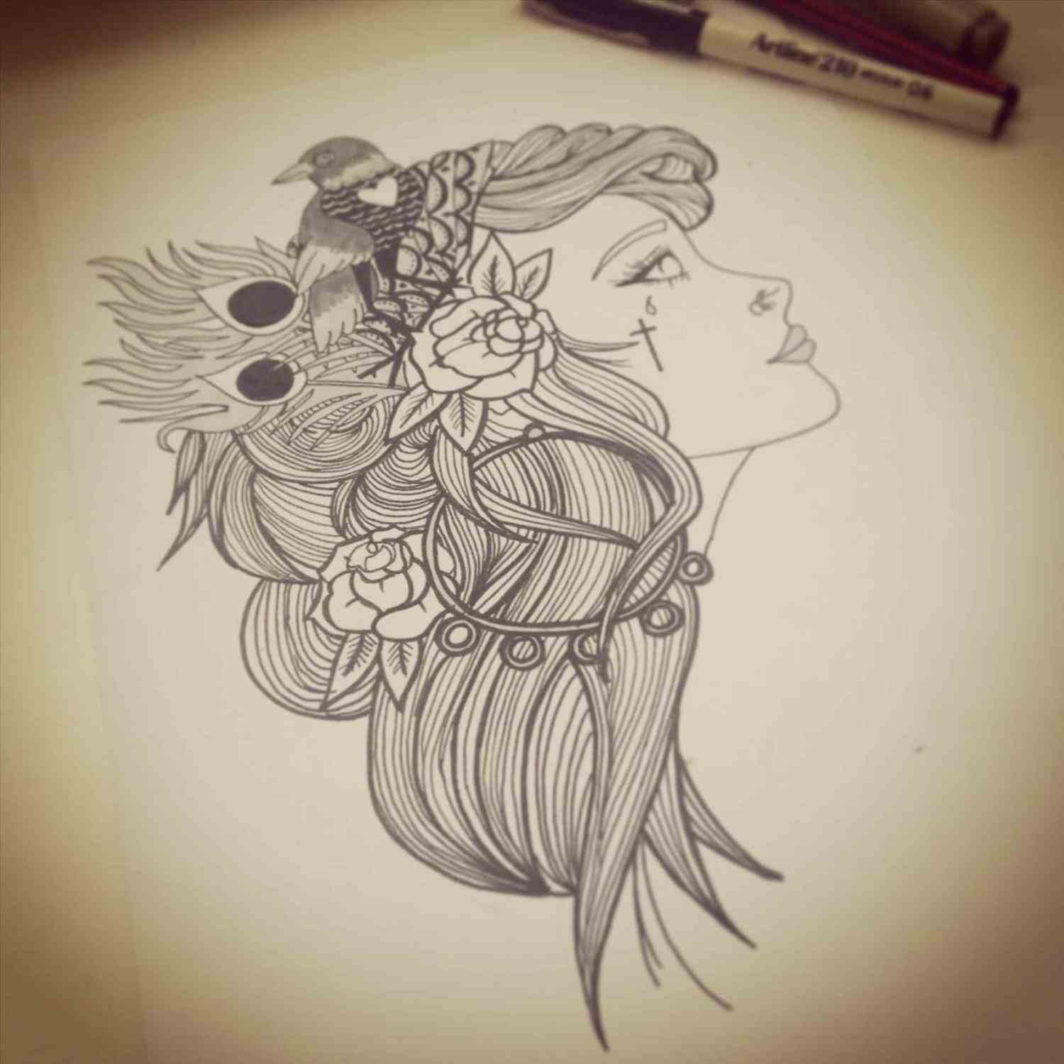 1500x1500 Drawings Traditional Sickle Neo Tattoo Design Tattoos