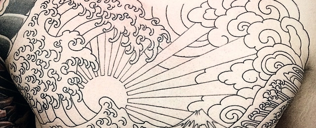 640x260 60 Rising Sun Tattoo Designs For Men