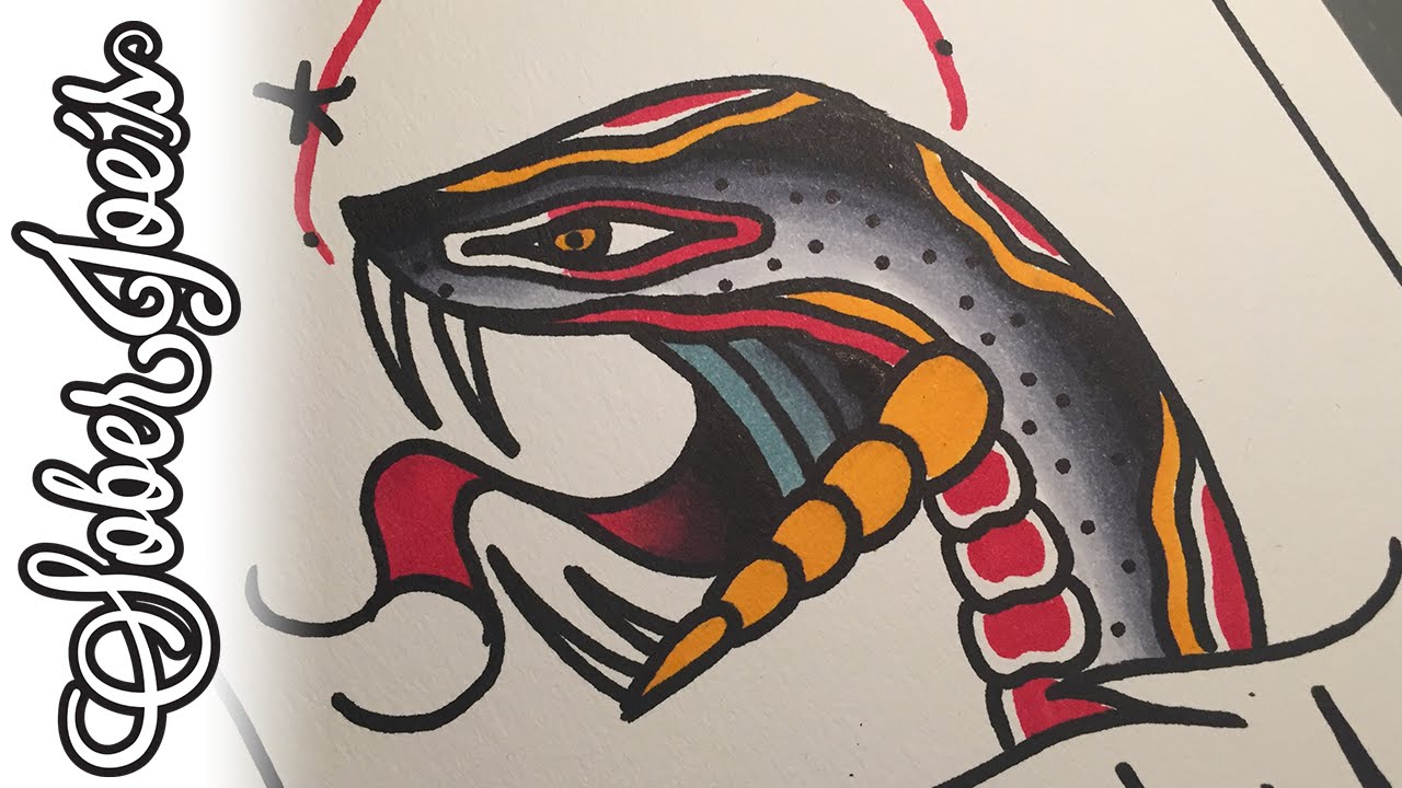 1280x720 Drawing A Snake Head