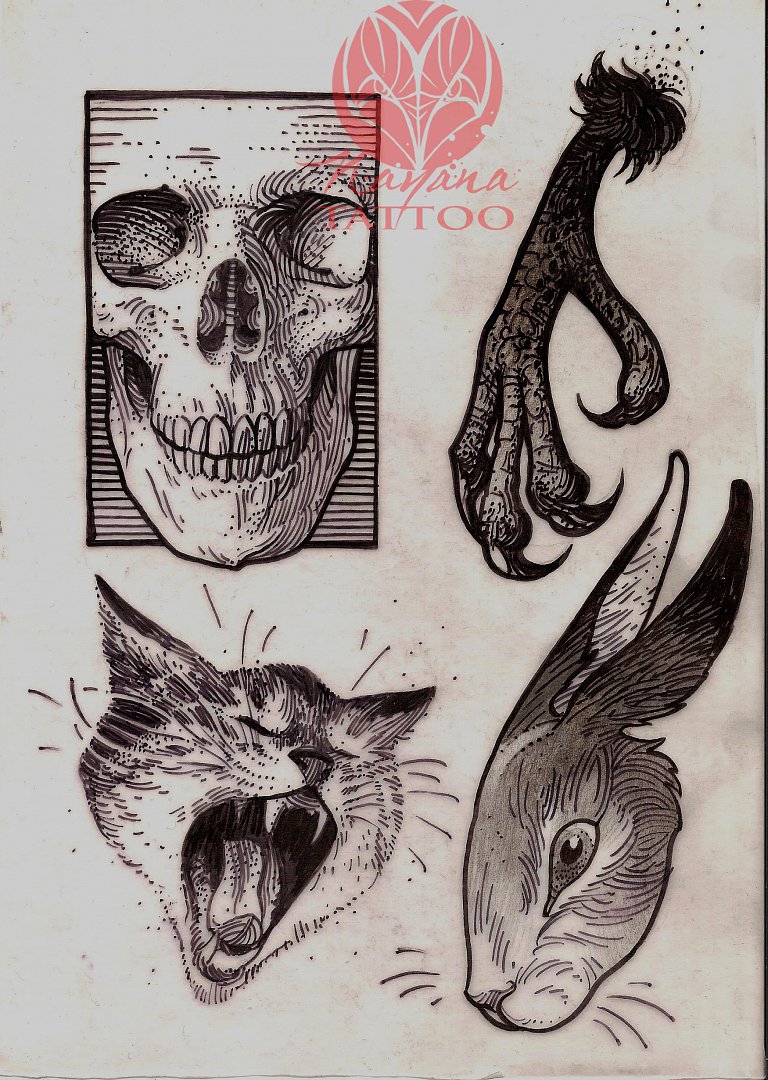 768x1080 Tattoo Sketches