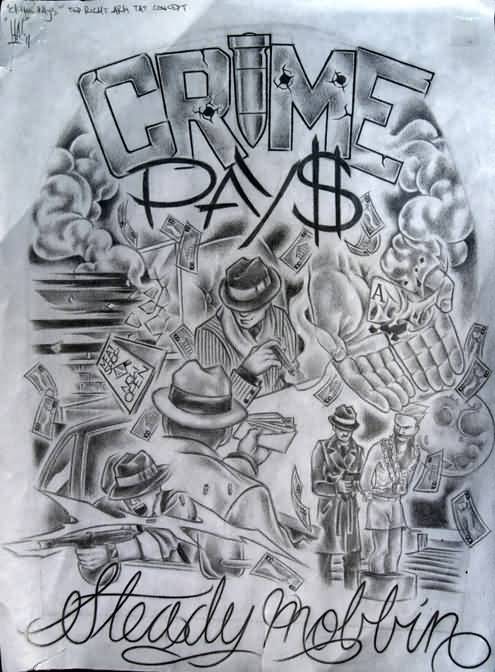 495x672 Latest Gangsta Tattoo Designs