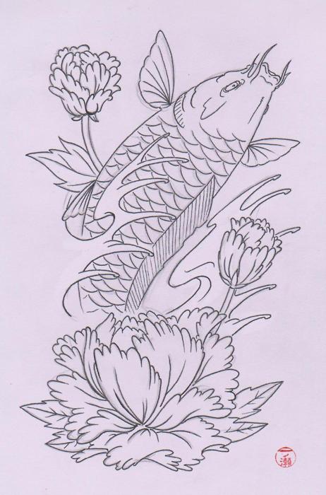 462x700 Tattoo Pattern Drawing With Flower