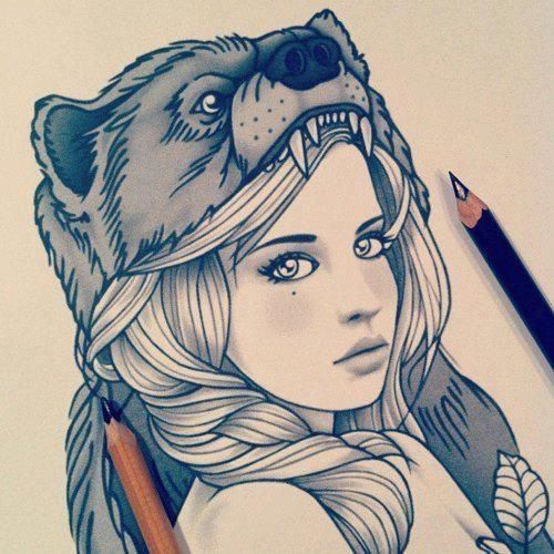 500x500 Girls Drawings