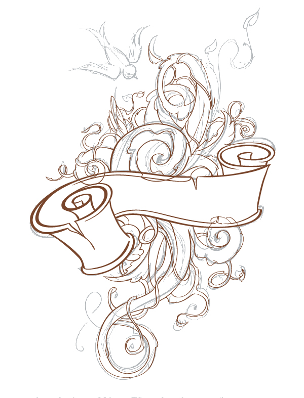 600x787 Vector Ink Anyone Create An Abstract Tattoo Design In Adobe