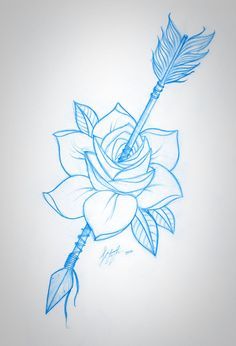 236x346 Rose And Arrow Sketch Modify Arrow, Sketches And Rose