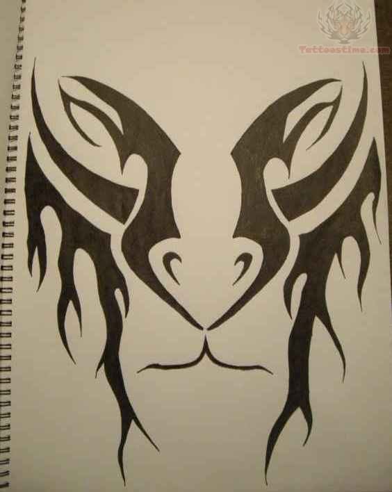 564x708 Tribal Lion Tattoo Drawing.jpg 420