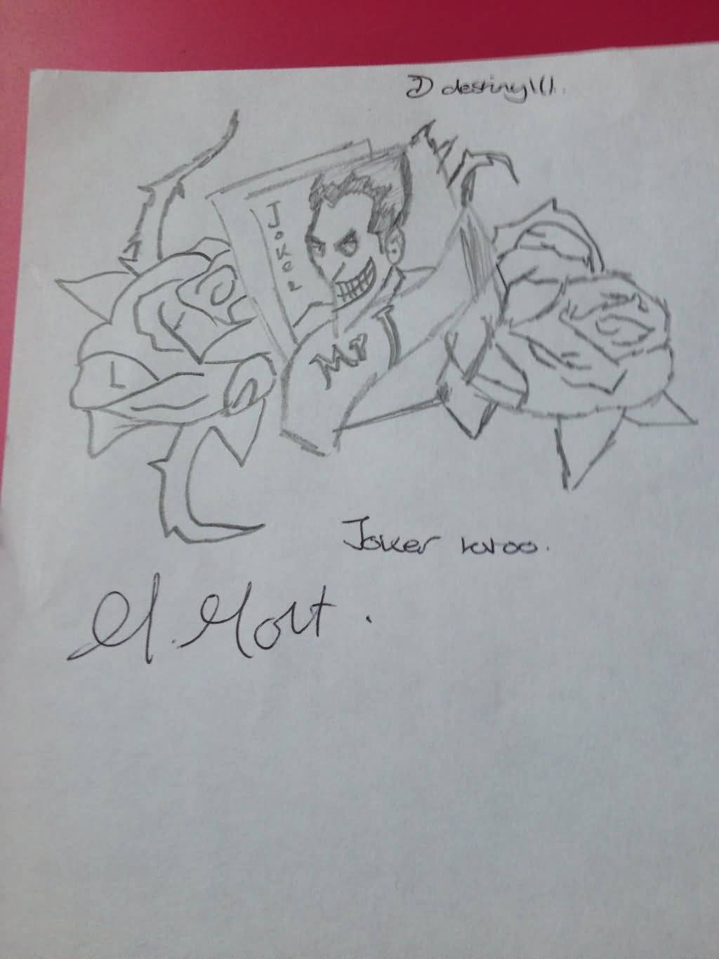 1024x1365 Amazing Joker Drawing Paper Stunning Love Tattoo Drawing