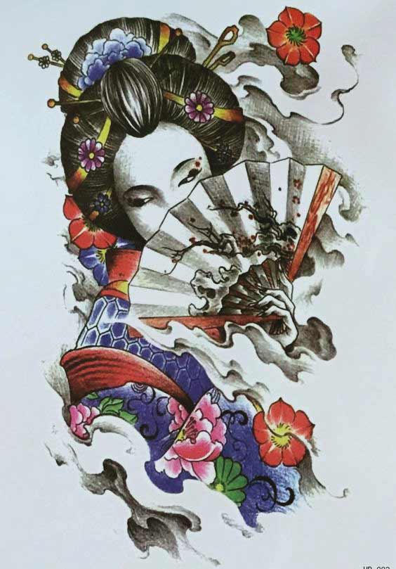 564x809 50 Amazing Geisha Tattoos Designs And Ideas For Men And Women