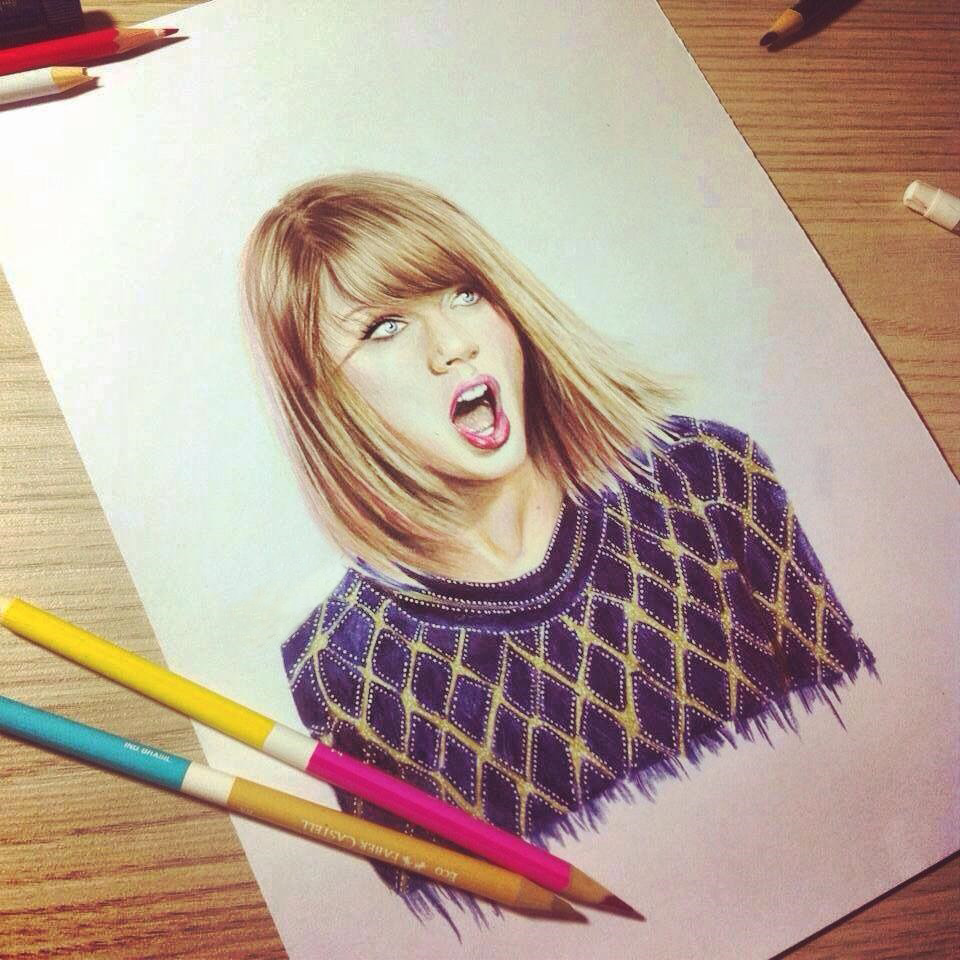 960x960 Pencil Drawing Taylorswift