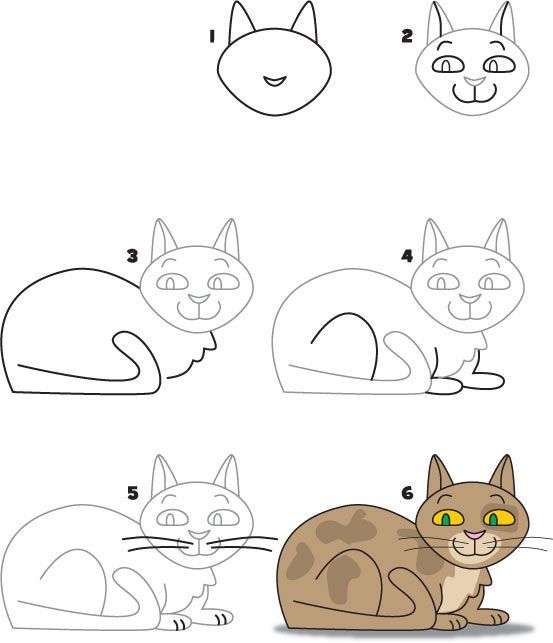 553x643 How To Draw A Cat Download This Free Pdf To Teach Your Students