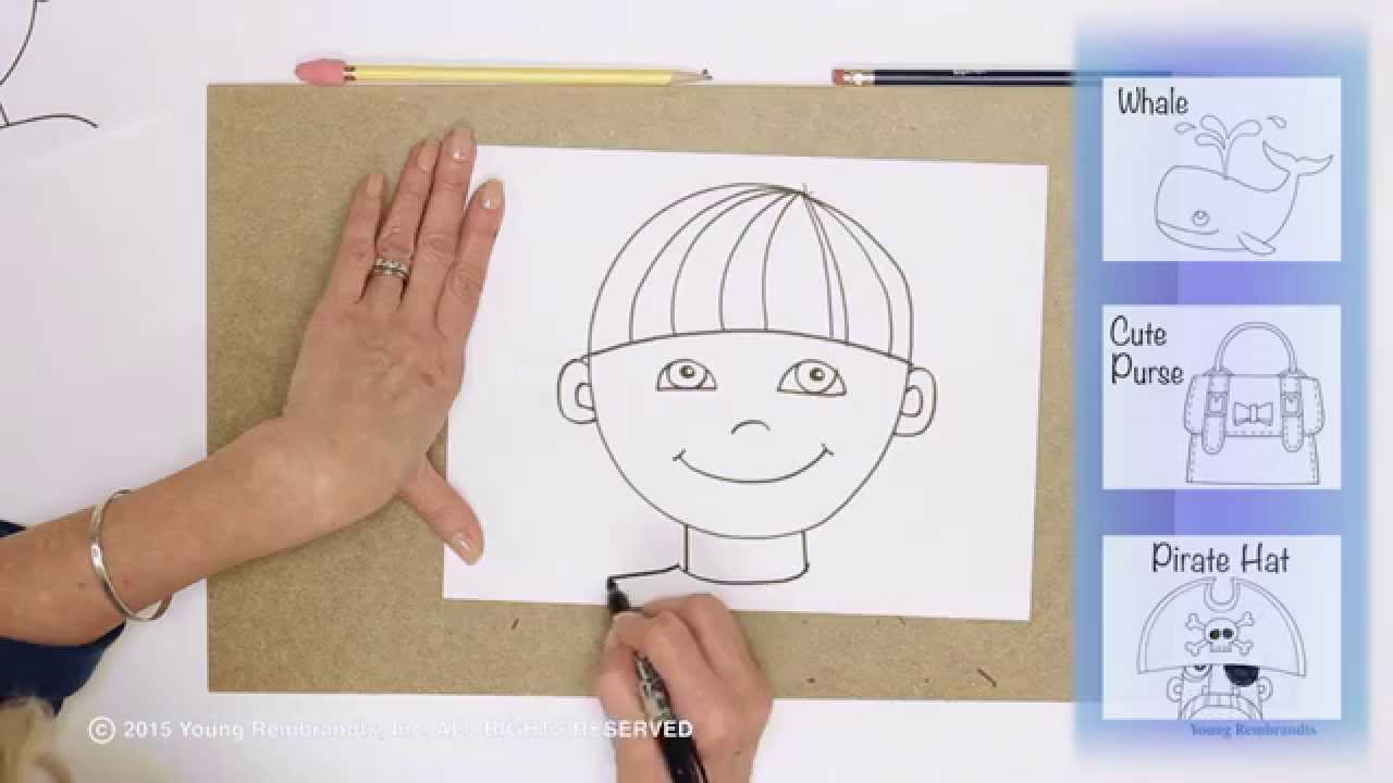 1280x720 Teaching Kids How To Draw How To Draw A Boy's Face