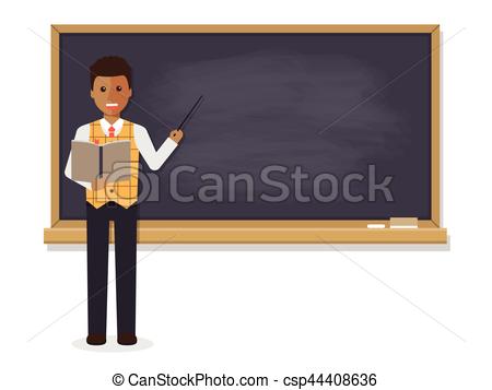 450x357 African Teacher Teaching In Classroom. African Teacher, Vectors