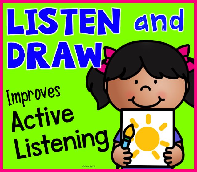 640x560 Listening Skills Listen Amp Draw, E.s.l., Sub Plans, Inside Recess