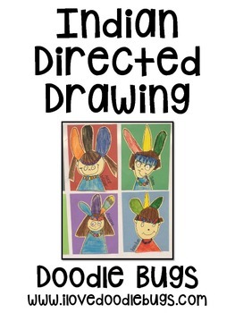 263x350 Thanksgiving Indian Native American Directed Drawing By Doodle