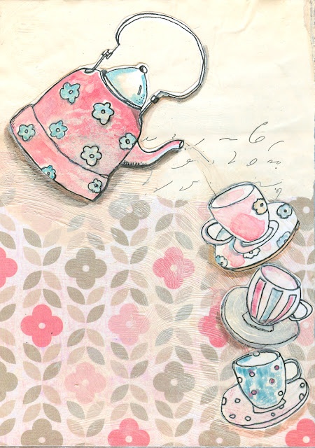 450x640 Teapot Drawing