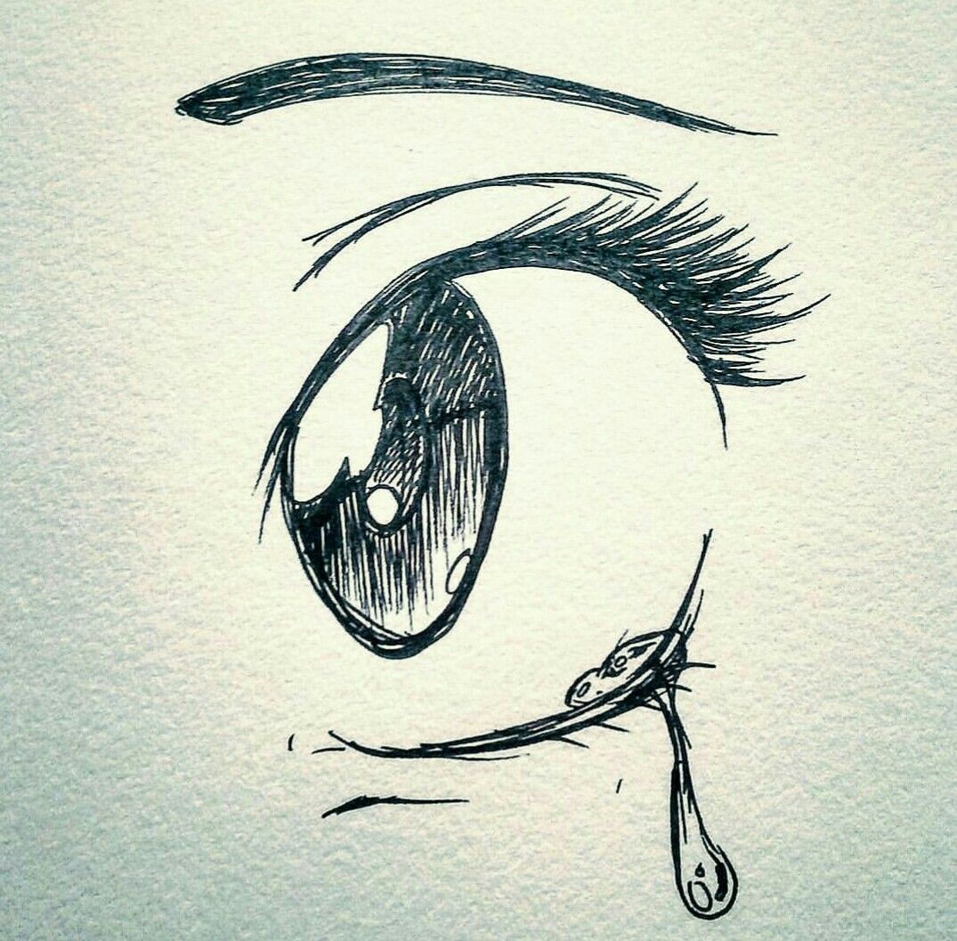 1075x1057 A Tear So Cool And Sad Painting Ideas Drawings