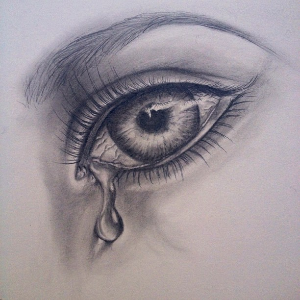 612x612 Teardrops Falling From Eye Drawing