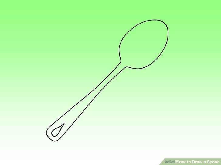 728x546 How To Draw A Spoon 10 Steps (With Pictures)