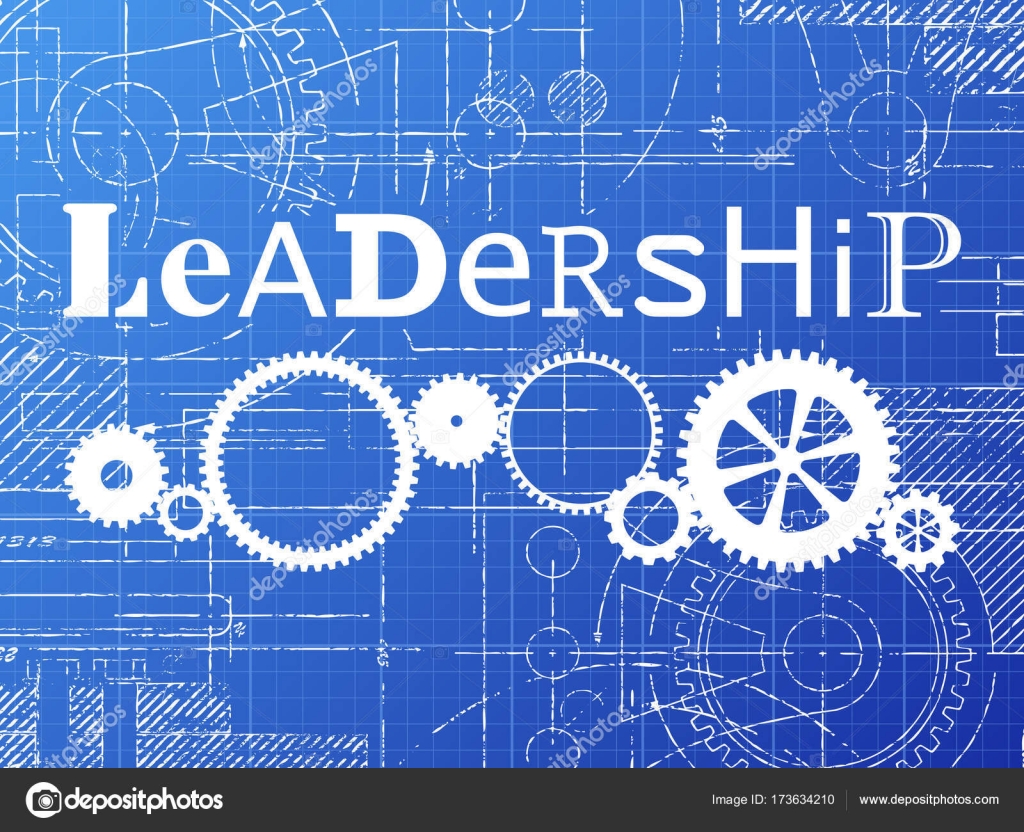 1024x832 Leadership Blueprint Tech Drawing Stock Vector Eyematrix