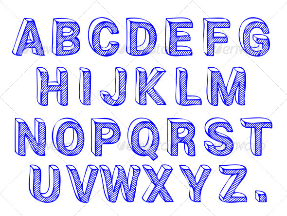 590x443 Hand Drawn Font By Eyematrix Graphicriver