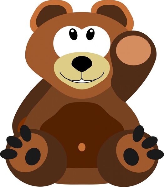 524x600 Cute Teddy Bear Drawing In Cartoon Style Free Vector In Open