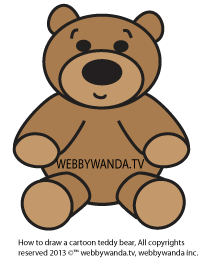 207x264 How To Draw A Cartoon Teddy Bear Web E Wanda