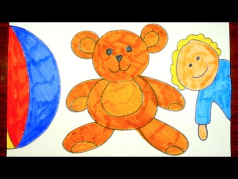 480x360 How To Draw A Teddy Bear Easy Drawing Video For Kids