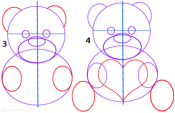600x389 How To Draw A Teddy Bear (Step By Step Pictures) Cool2bkids