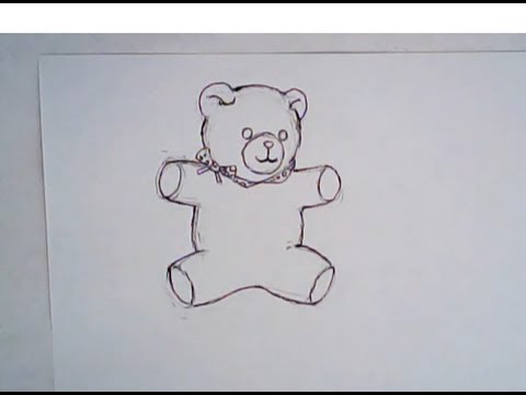 480x360 How To Draw A Teddy Bear (Simple Drawing)