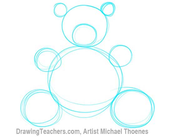 550x440 How To Draw A Teddy Bear