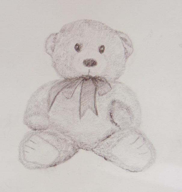 Teddy Bear Pencil Drawing at GetDrawings | Free download